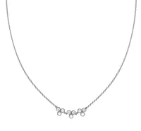 Collier Délicate en or noir 18K sertie de diamants - Or noir