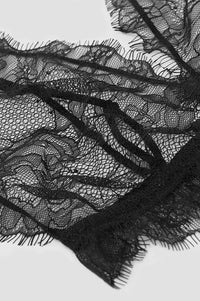 1qty NEW / FLORAL LACE BRA - BLACK