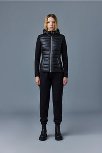 Veste Della à capuche matelassée - Black