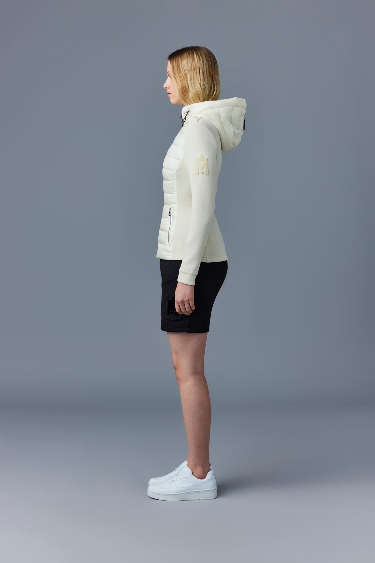 Della quilted hooded jacket - Cream