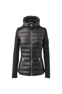 Veste Della à capuche matelassée - Black