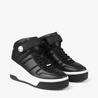 Del 80 platform trainers in leather - Black Mix