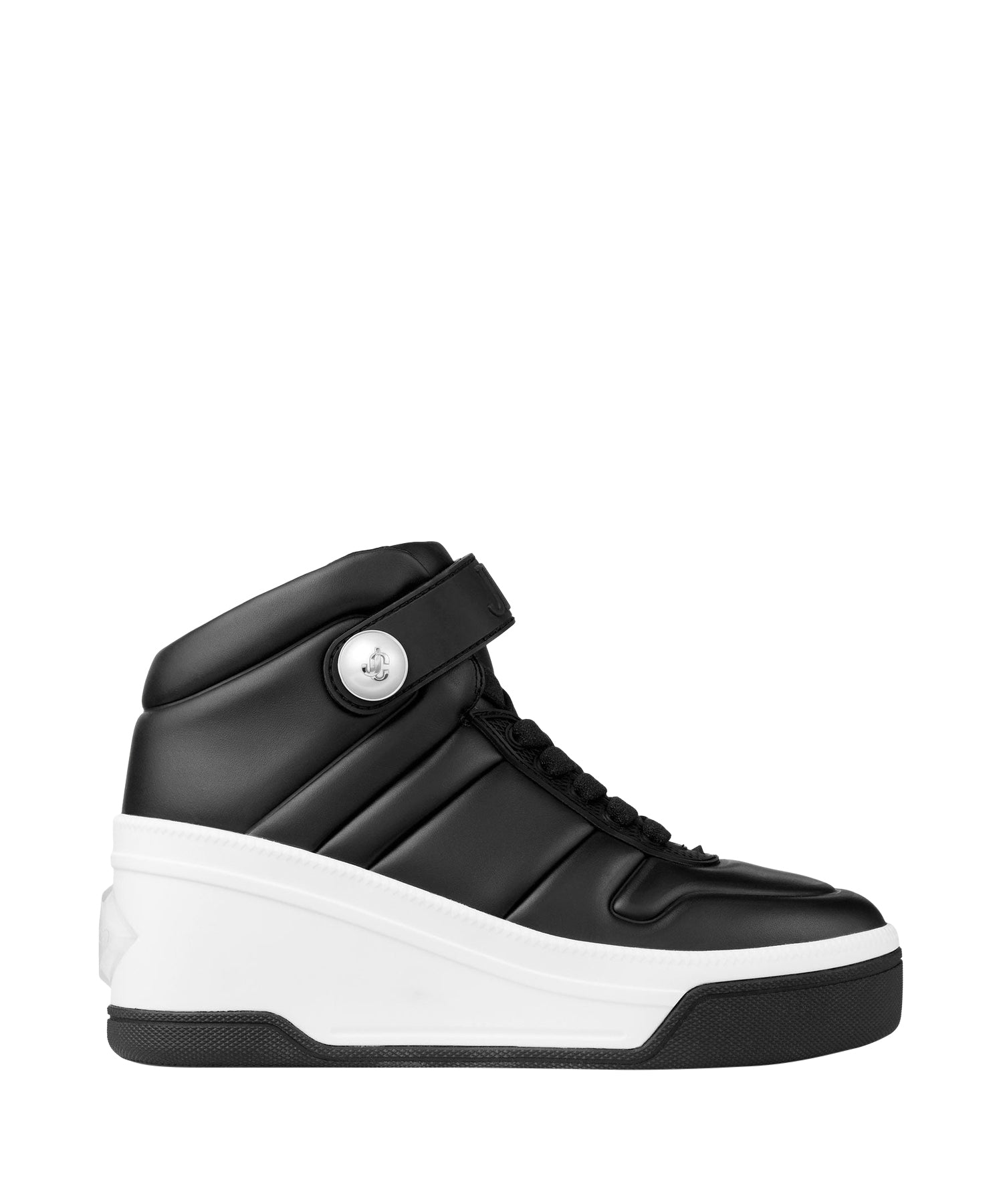 Del 80 platform trainers in leather - Black Mix