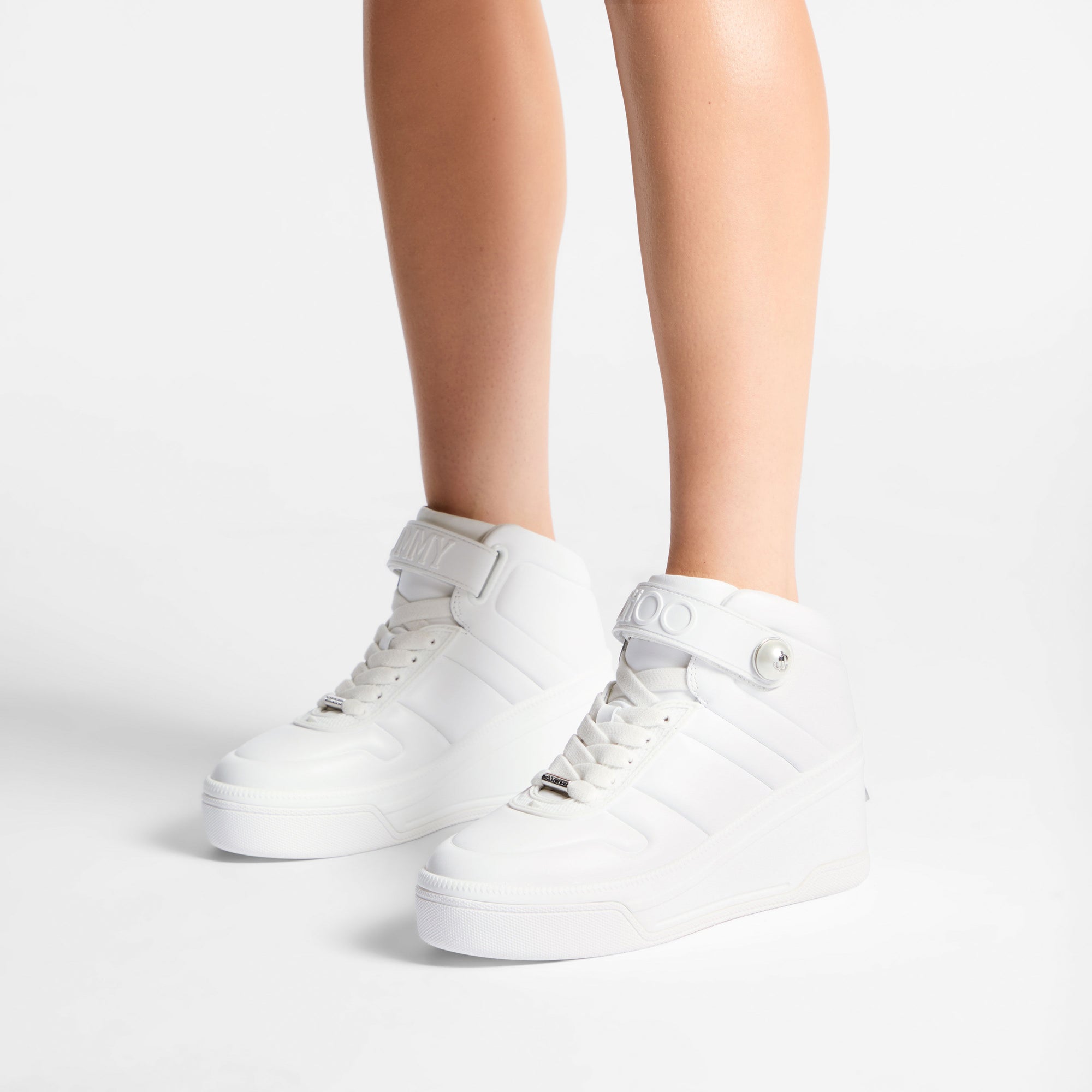 Sneakers Del à plateforme 80 en cuir - White Mix