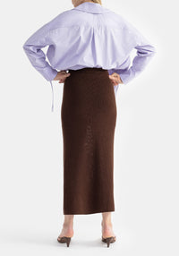 Delos maxi skirt - Chocolate
