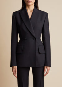 Delphine blazer in wool - Black