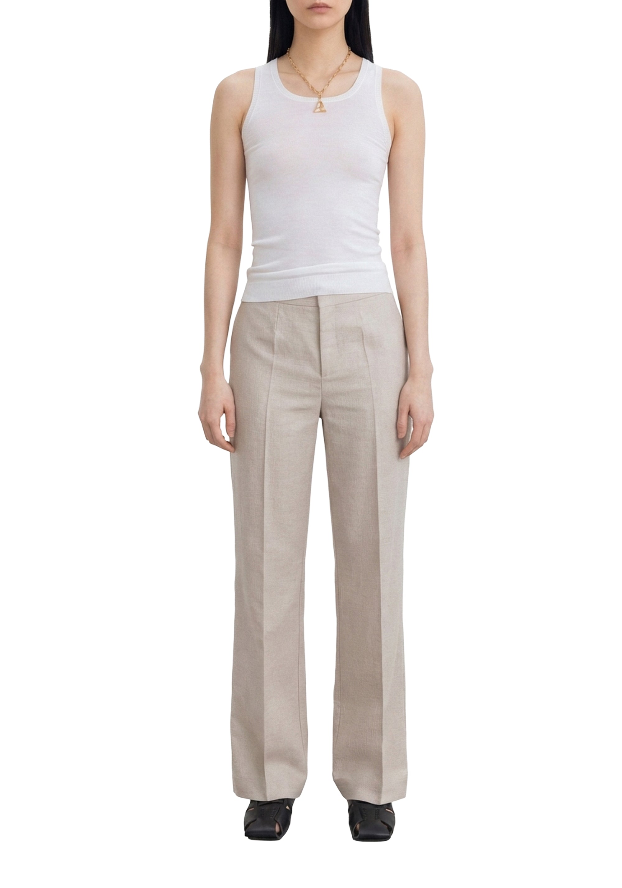 Pantalon Dene ajusté en lin - Limestone