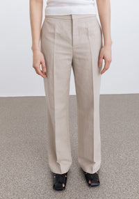 Pantalon Dene ajusté en lin - Limestone