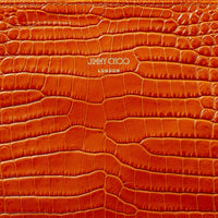 Pochette Derek-N en cuir embossé - Burned Orange
