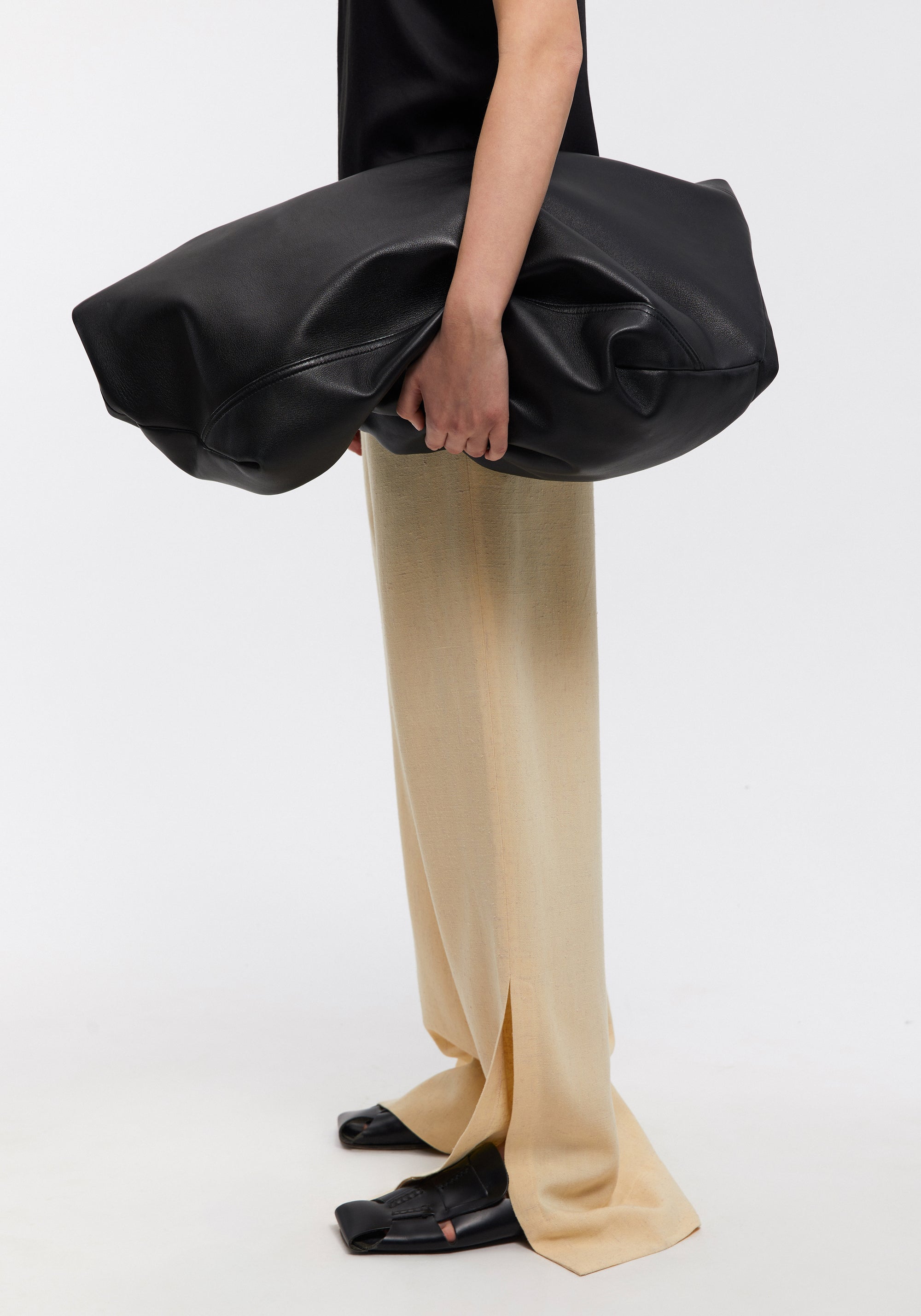 Detti trousers with wide lapels - Cream