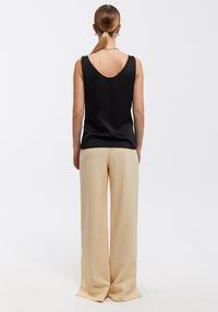 Detti trousers with wide lapels - Cream