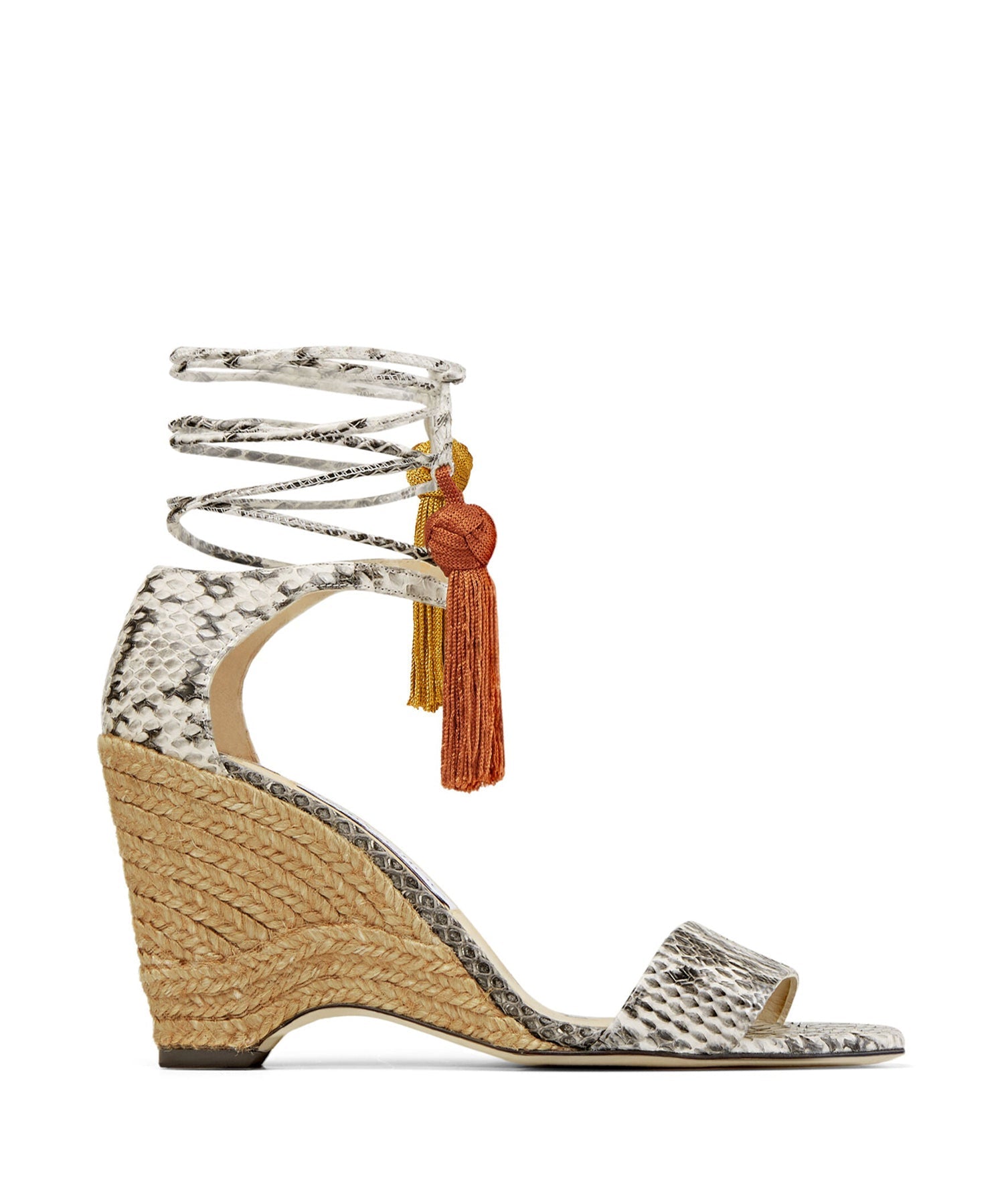 Sandales compensées Deva 85 en cuir - Roccia & Sun Mix