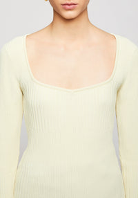 Pull Deven côtelé - Cream
