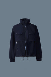 Navy Ladies Rainwear Jacket