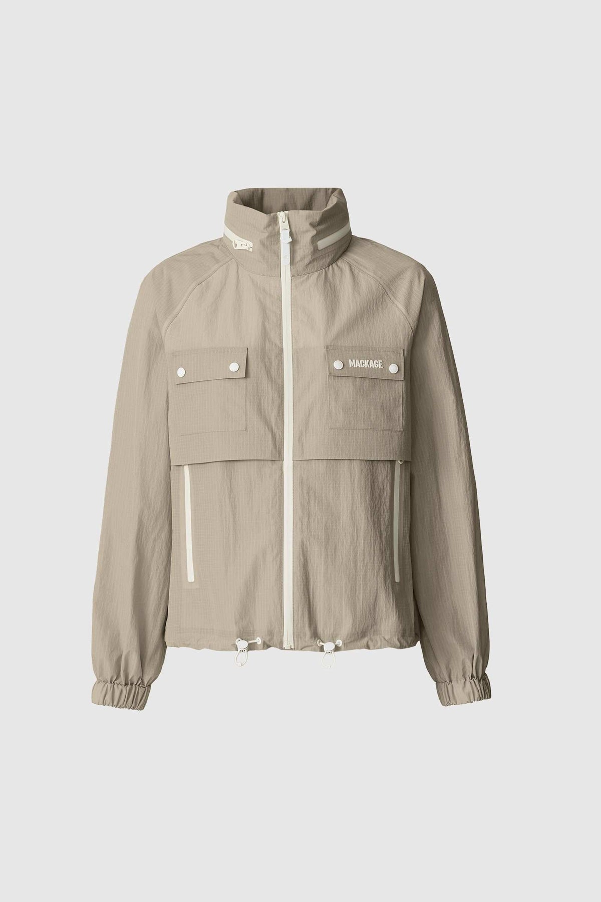 Taupe Ladies Rainwear Jacket