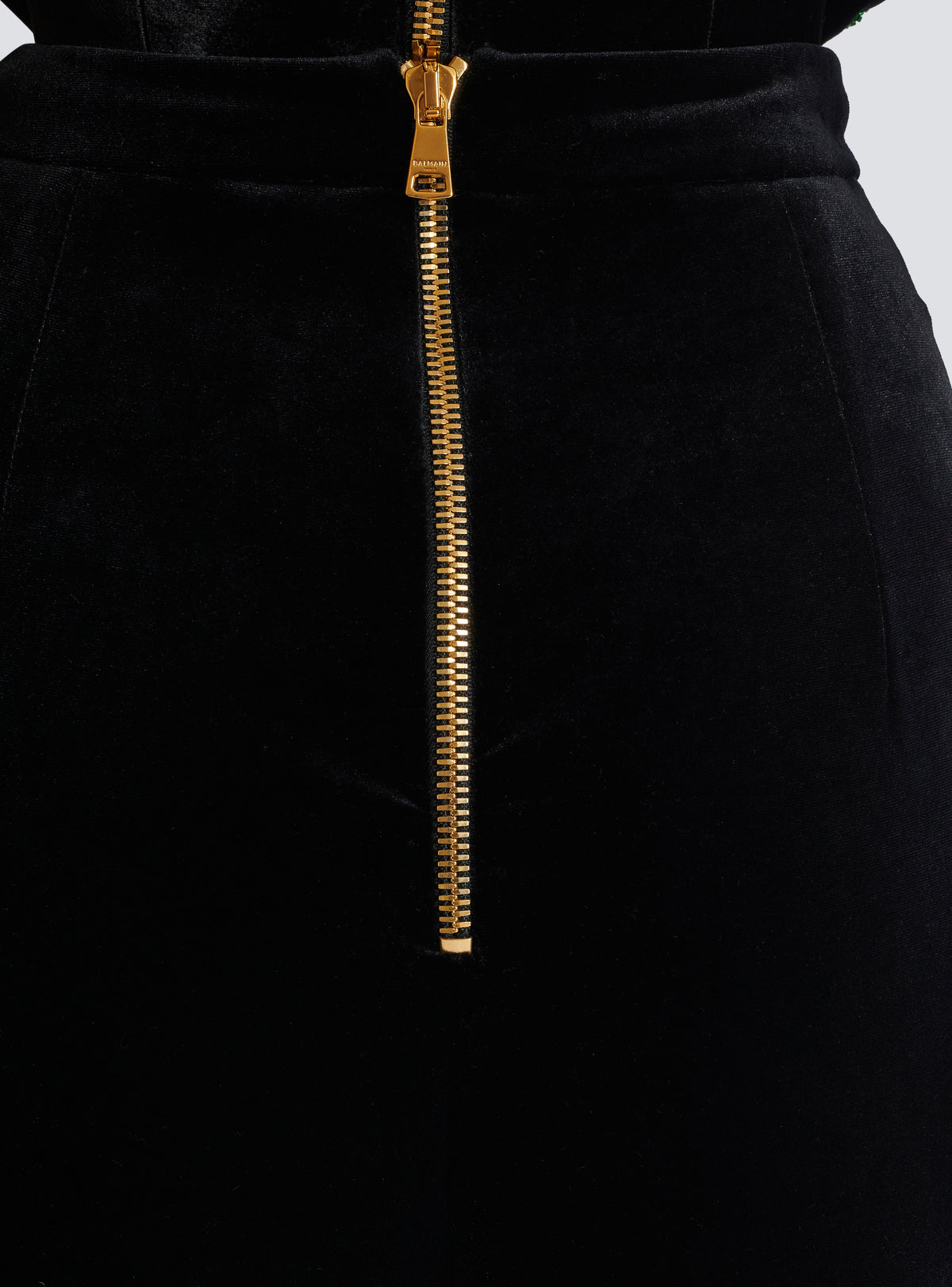 Pantalon ample en velours plissé - Noir