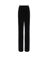 Pantalon ample en velours plissé - Noir