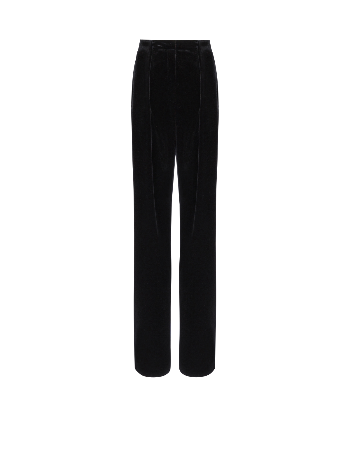 Pantalon ample en velours plissé - Noir