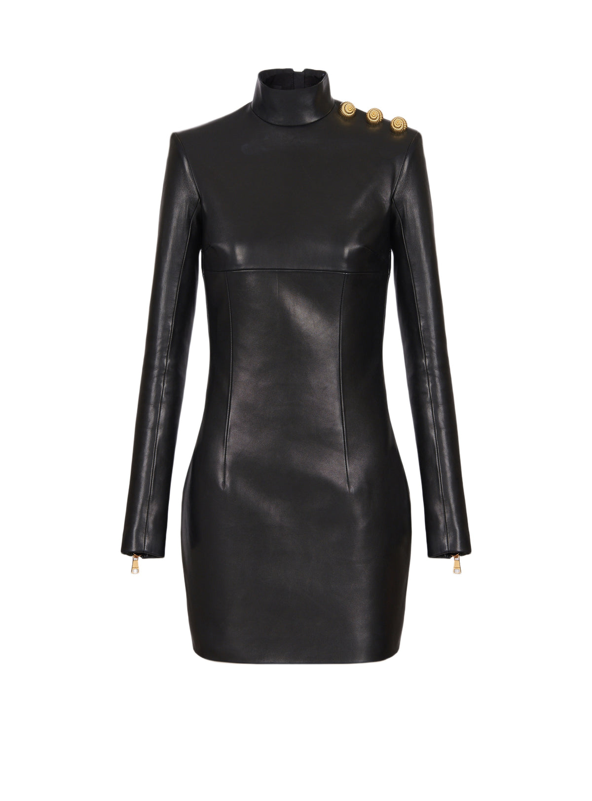 Robe en cuir - Noir