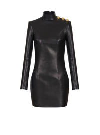 Robe en cuir - Noir