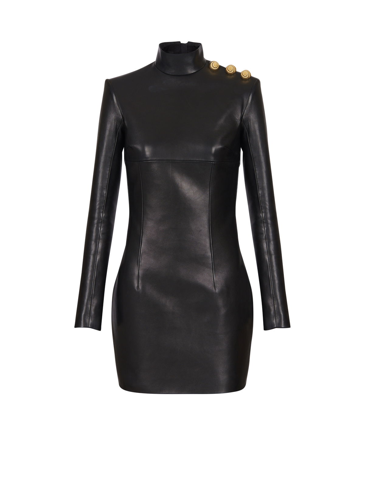 Robe en cuir - Noir