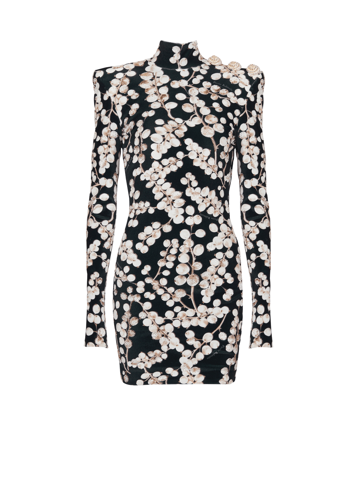 Robe dos-nu en velours imprimé groseille - Noir & Blanc