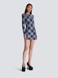 Robe en strass vichy - Marine & Cristal