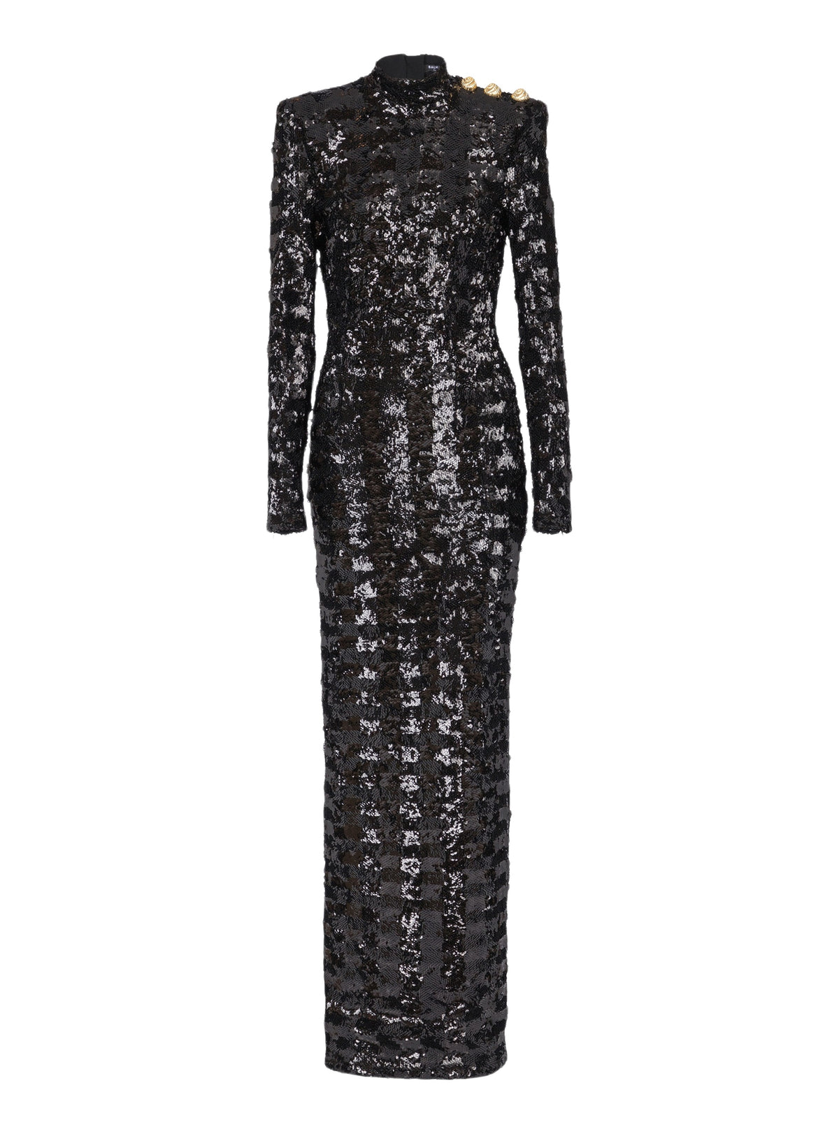Robe longue en sequins - Noir