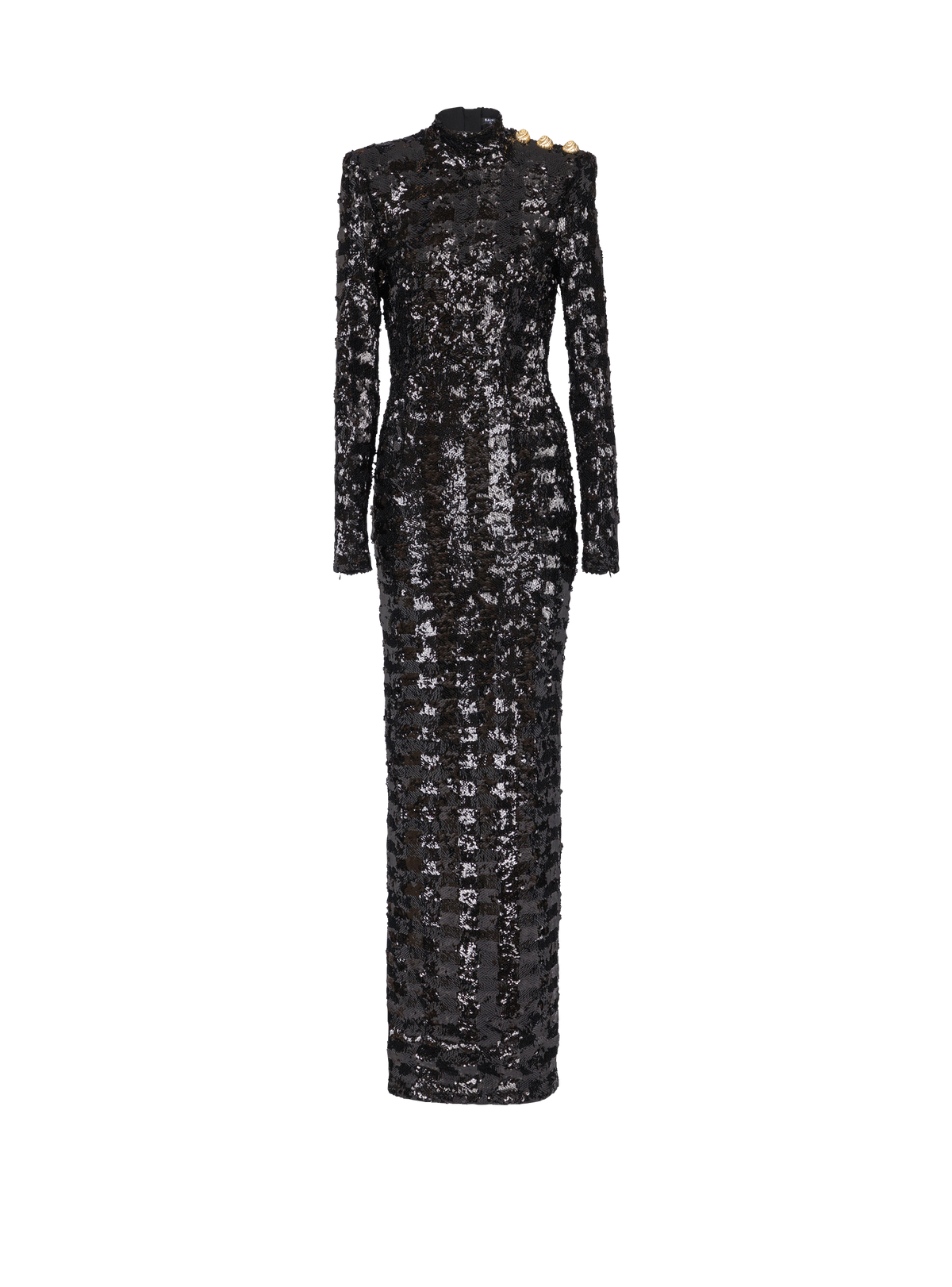 Robe longue en sequins - Noir
