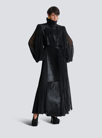 Trench coat en cuir - Noir & Noir