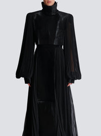 Trench coat en cuir - Noir & Noir