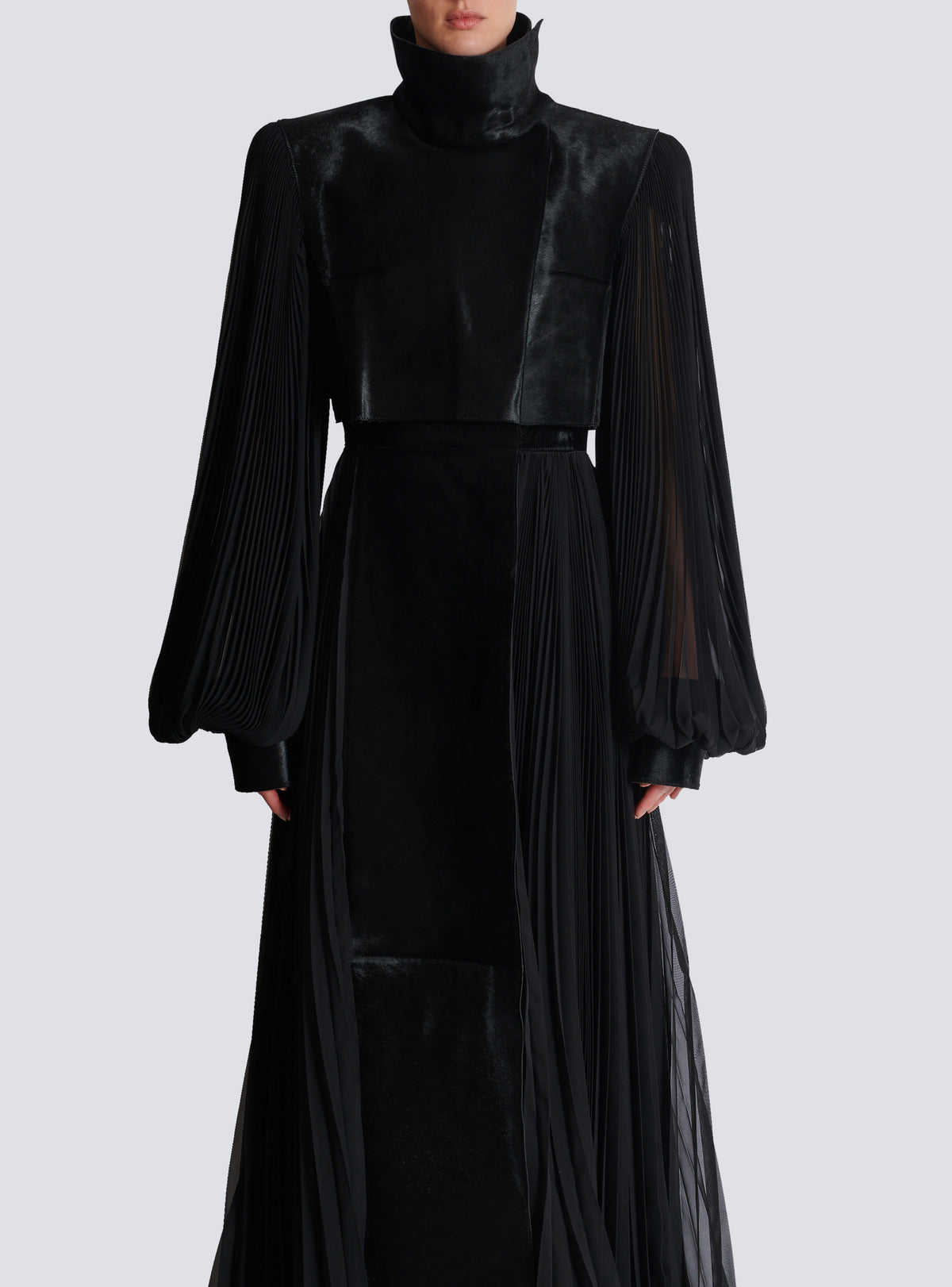 Trench coat en cuir - Noir & Noir