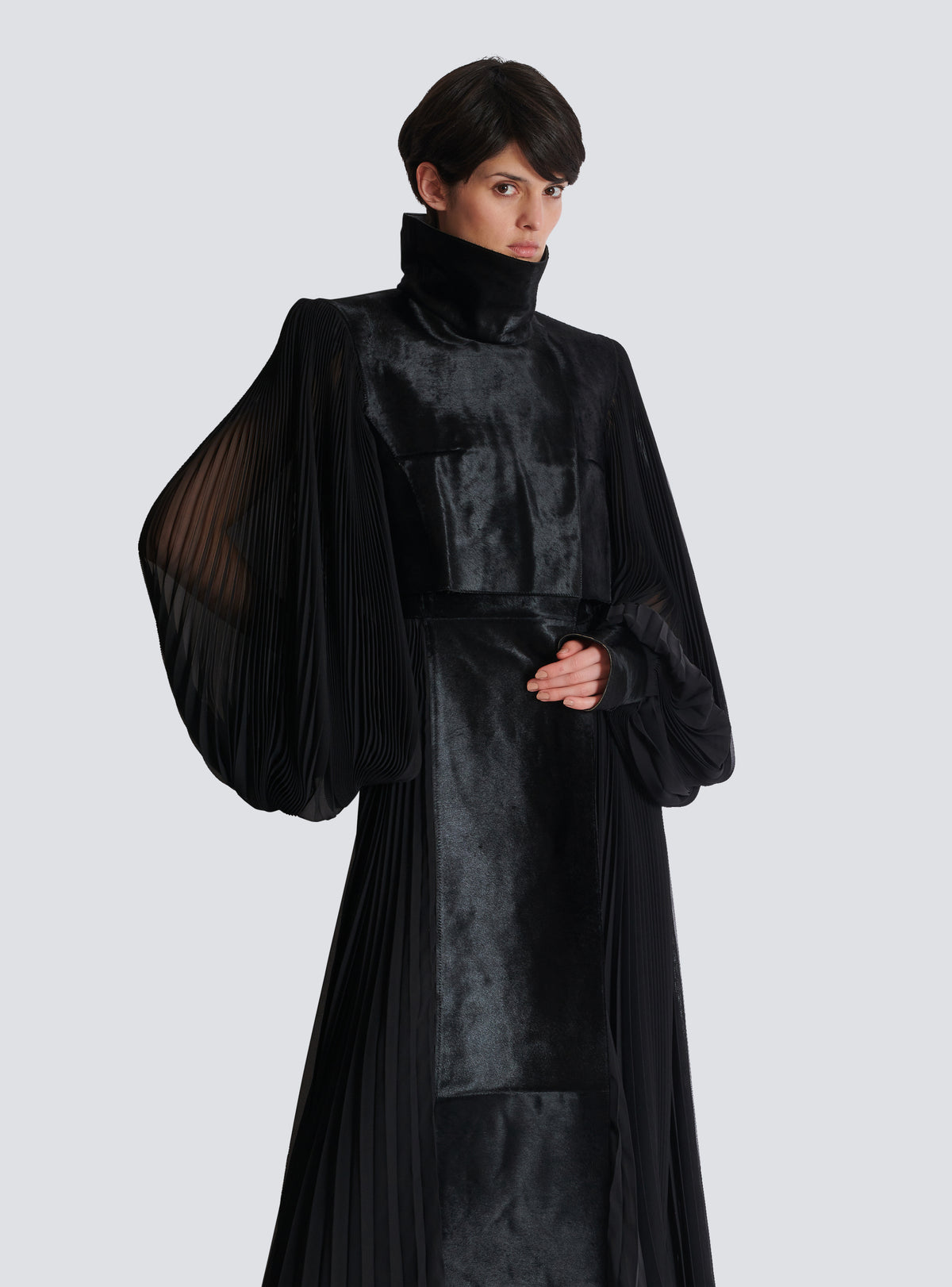 Trench coat en cuir - Noir & Noir