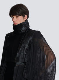 Trench coat en cuir - Noir & Noir