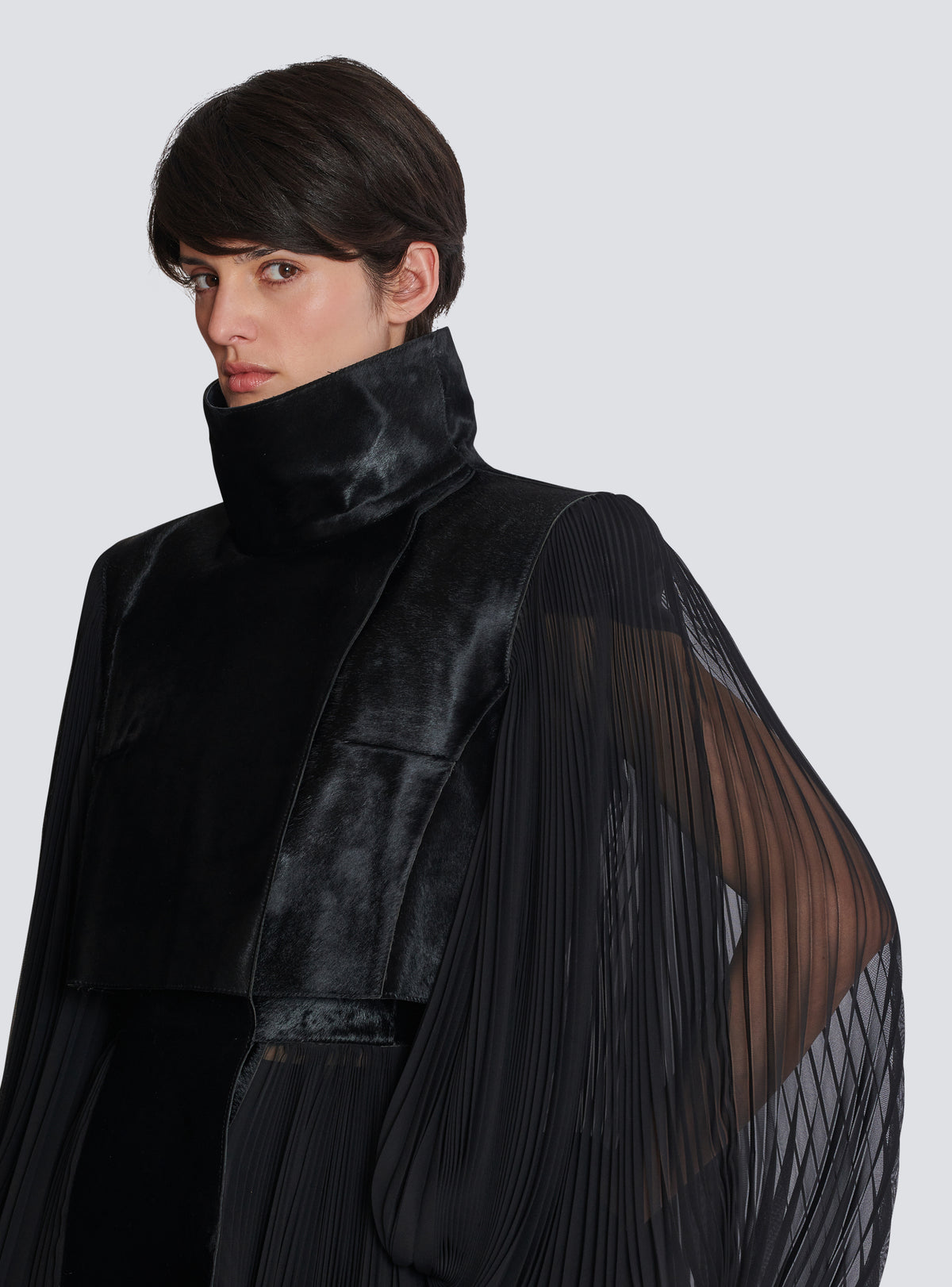 Trench coat en cuir - Noir & Noir
