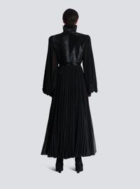 Trench coat en cuir - Noir & Noir