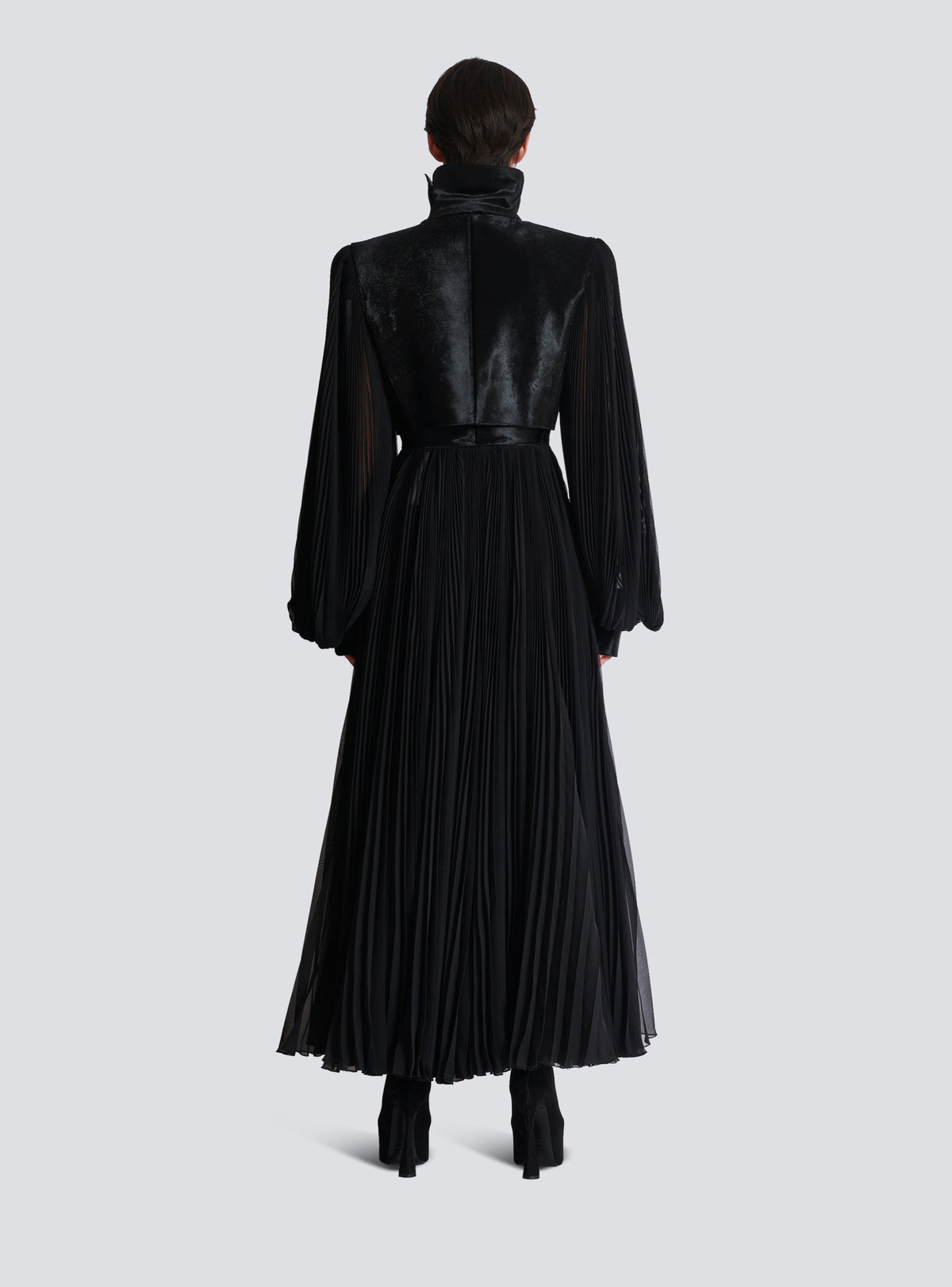 Trench coat en cuir - Noir & Noir