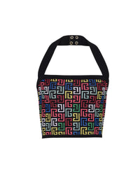 Top dos-nu en maille pop monogramme - Multicolore