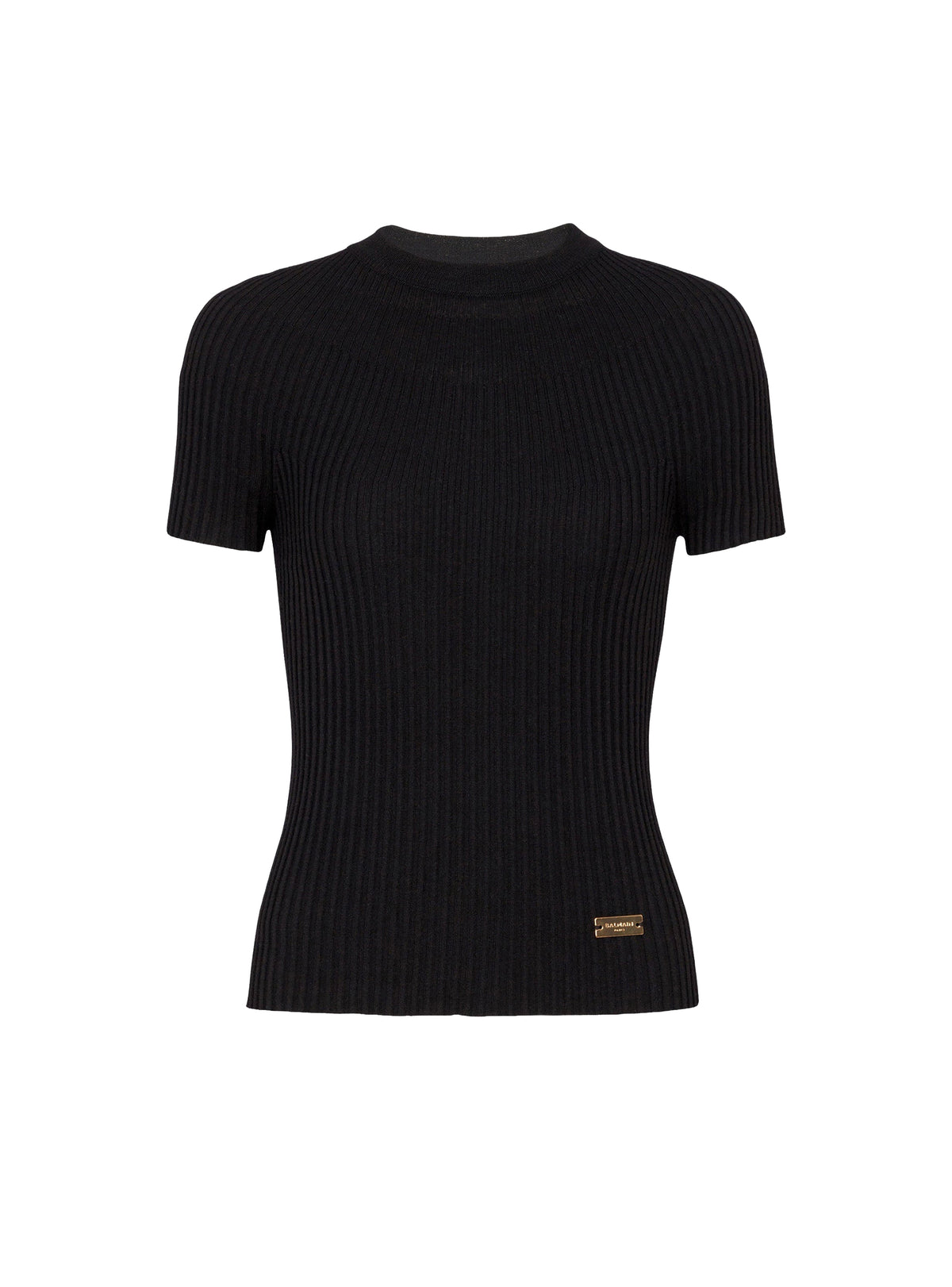 T-shirt à manches courtes en laine - Noir