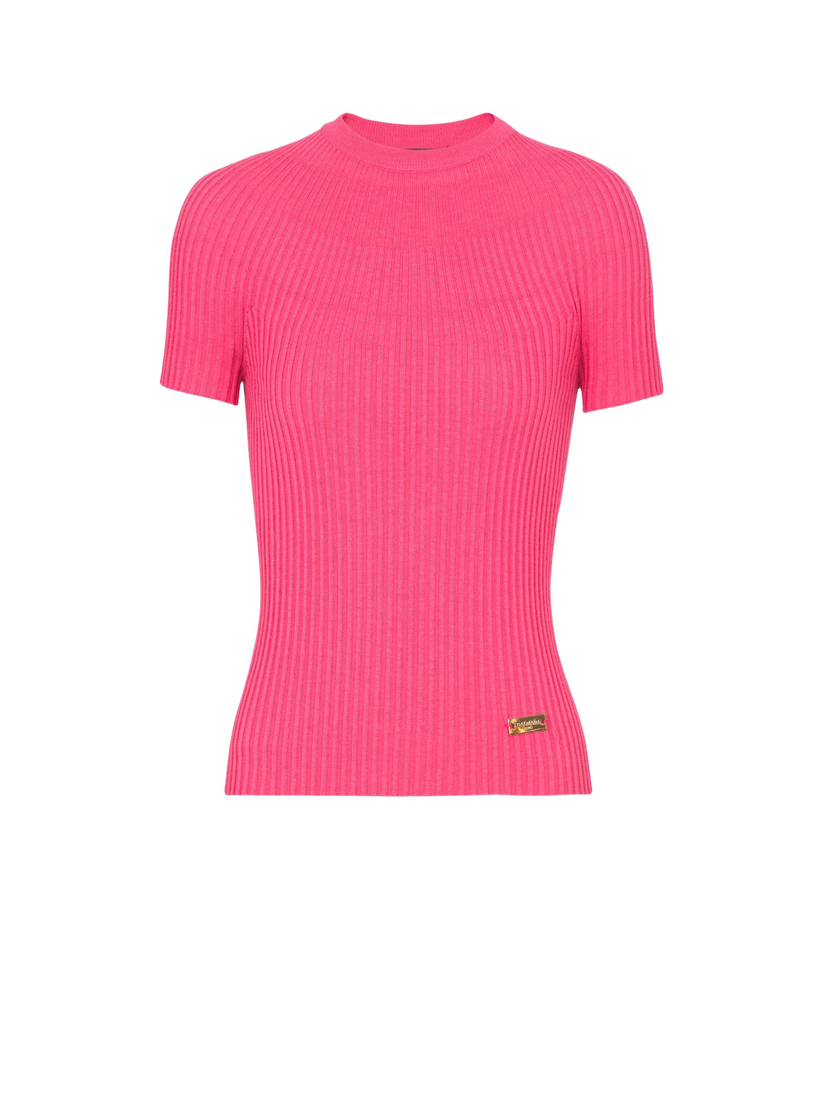 T-shirt à manches courtes en laine - Rose