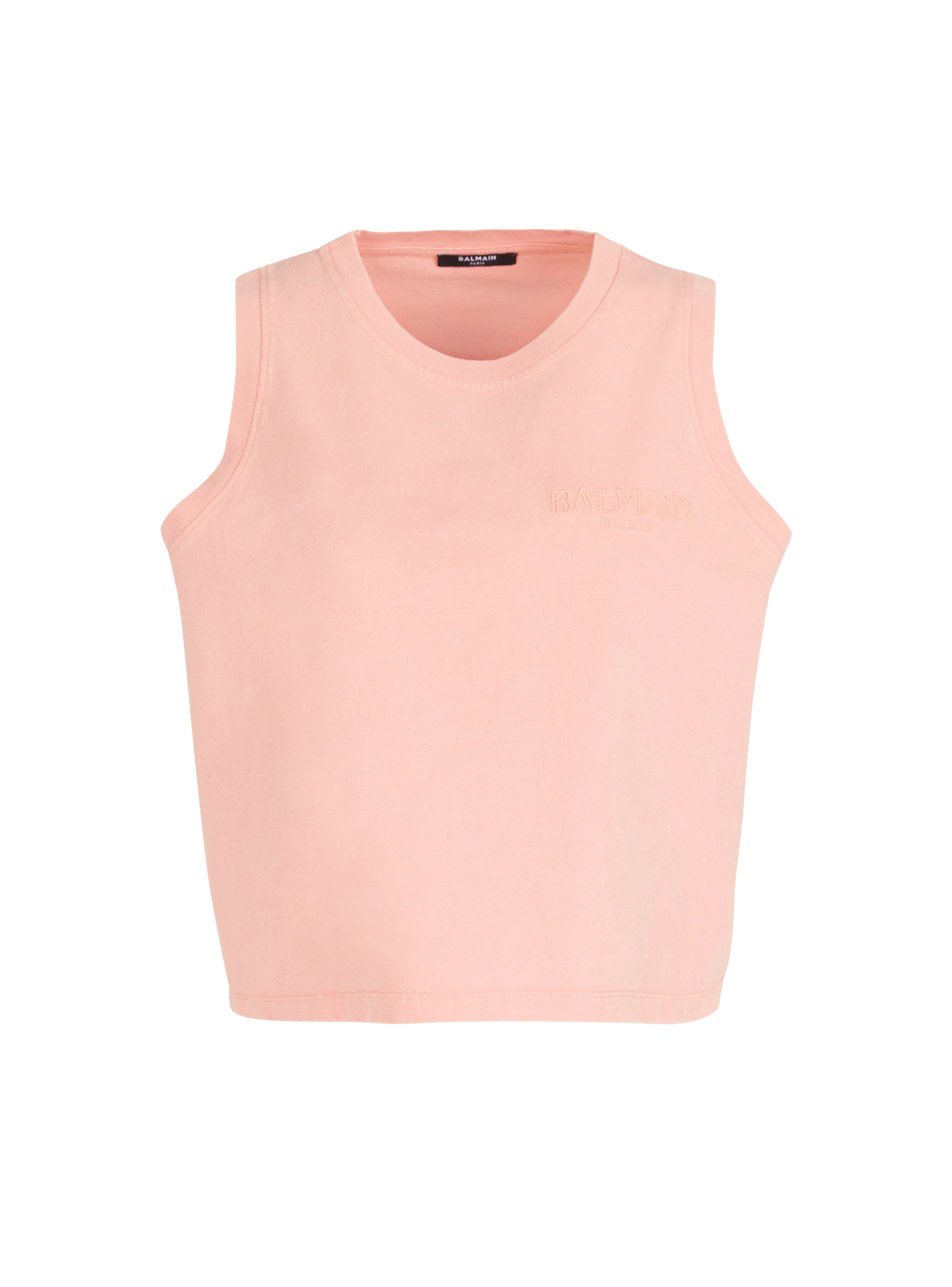 Débardeur avec broderie balmain vintage - Saumon  &  Saumon