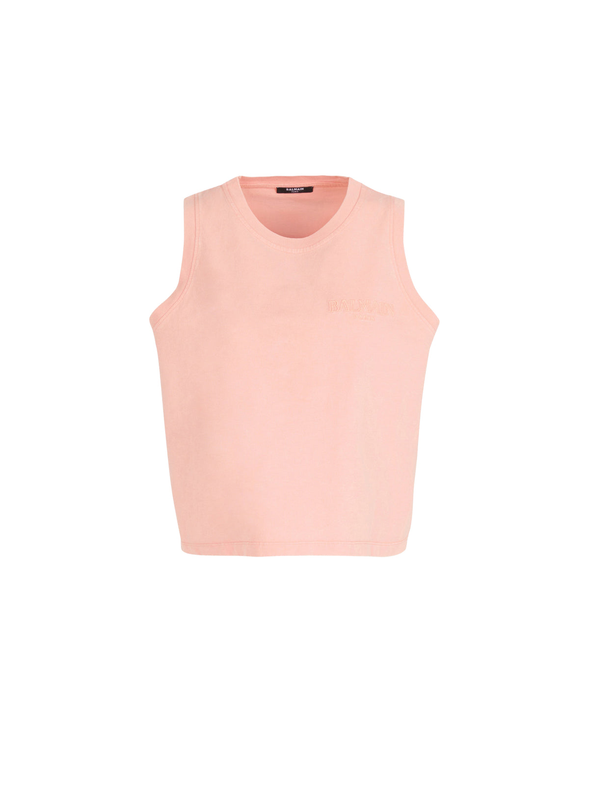 Tank top with vintage embroidery - Salmon & Salmon