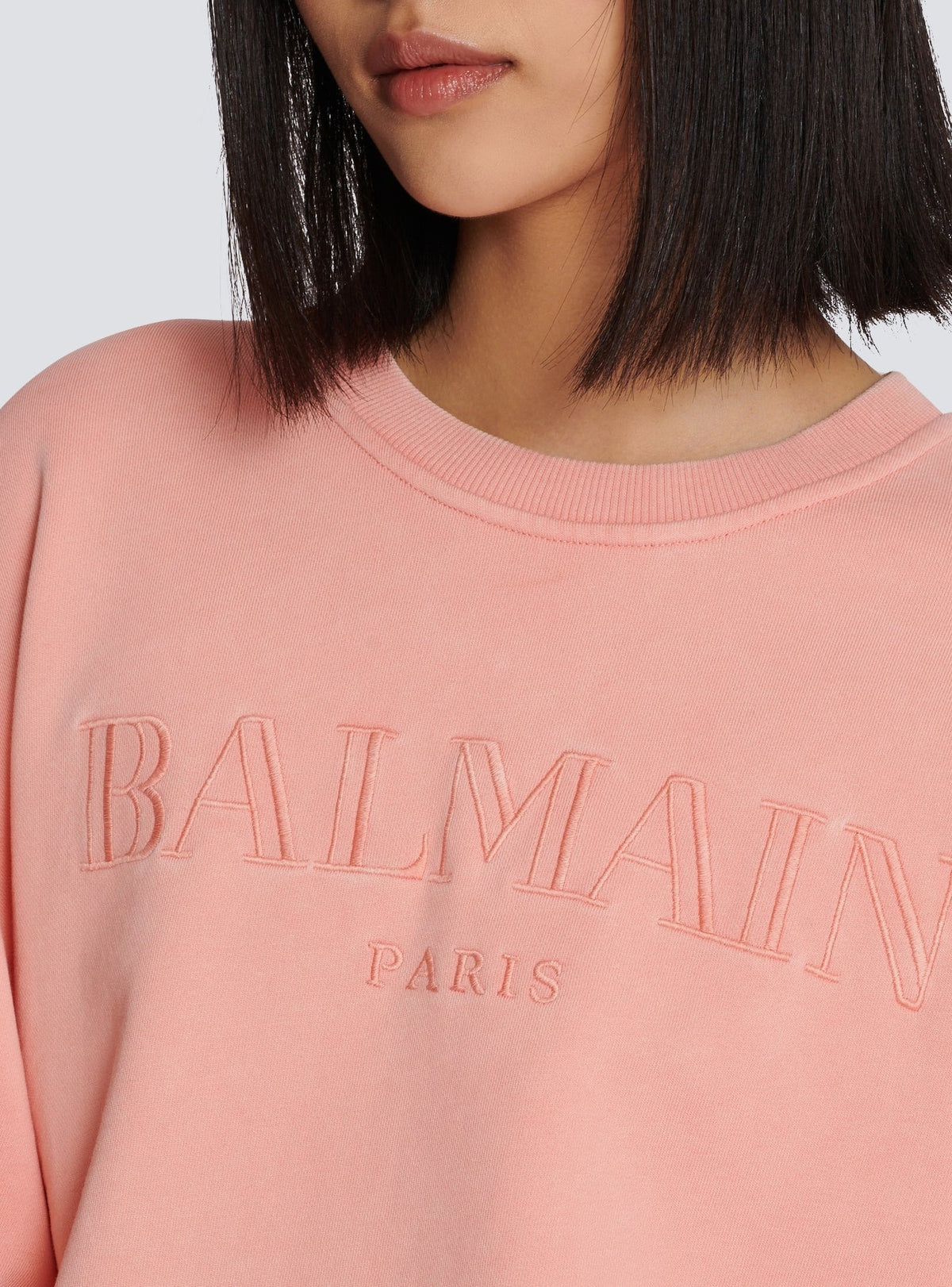 Embroidered sweatshirt - Salmon & Salmon