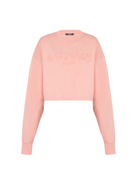 Embroidered sweatshirt - Salmon & Salmon