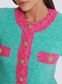Short knit cardigan - Multicolor