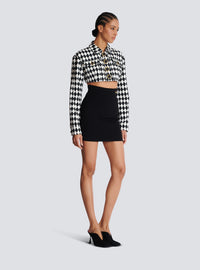 Jupe crêpe taille haute - Noir