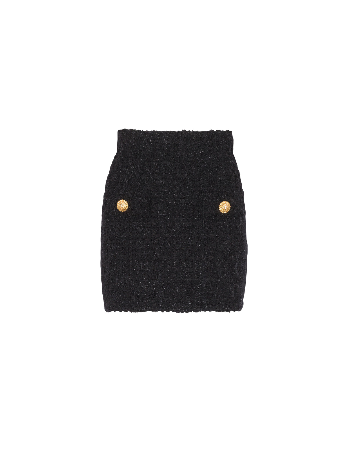 Monogram tweed skirt - Black