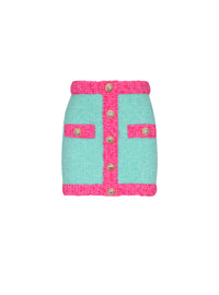 Knit short skirt - Multicolor