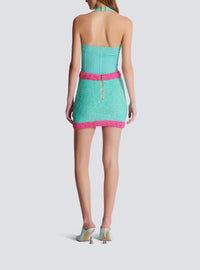 Knit short skirt - Multicolor