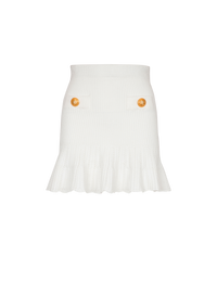 Jupe patineuse en maille - Blanc